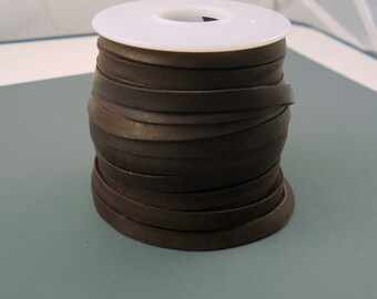 Soft and Supple Boho Chocolate Brown Deerskin Lace Leather 3mm 18 Inch 50 ft Spool