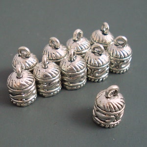 6MM End Cap, TEN Ornate Caps for Leather, Kumihimo or Cord, 6mmCap CAP6-012 image 1