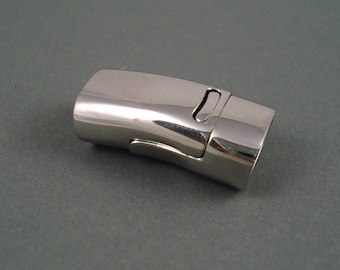 Stainless Steel Rectangular Clasp,  Large Interlocking Clasp, 27mm Long, 7mm x 11mm Inner Diameter (FLATSS27711)