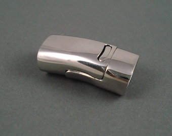 Stainless Steel Rectangular Clasp,  Large Interlocking Clasp, 27mm Long, 7mm x 11mm Inner Diameter (FLAT24127)