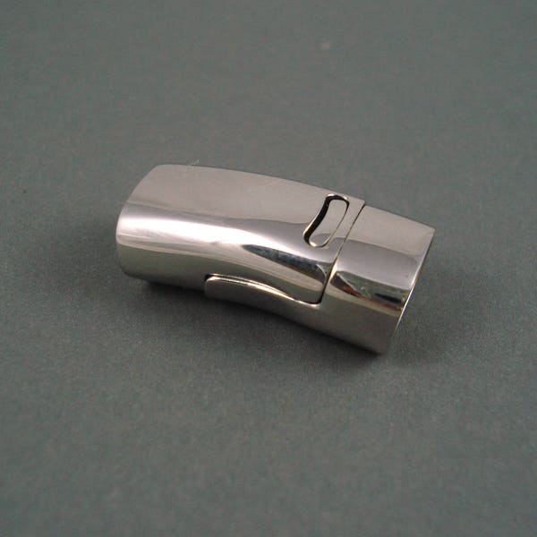 Stainless Steel Rectangular Clasp,  Large Interlocking Clasp, 27mm Long, 7mm x 11mm Inner Diameter (FLATSS27711)