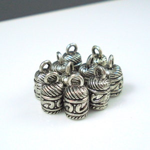 End Cap, TEN Pieces, 4.5MM Ornate Cap for Leather or Cord, 5mm Cap CAP45-02 image 3