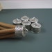 Large End Cap, 14MM Silver Finish Ornate Caps for Leather or Cord,  Six pieces (CAP14-001) 