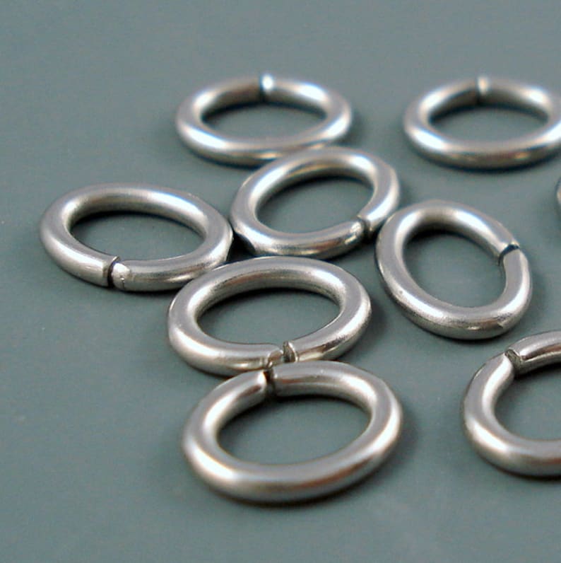 Stainless Steel Jump Ring Fifty Stainless Steel 18g Oval Jump Etsy