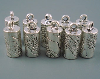 5MM End Cap, TEN Silver Caps for Leather or Cord (CAP5-003)