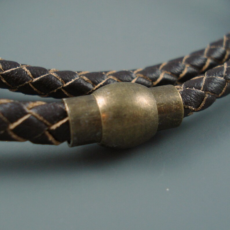 Clasp 6MM Brass Clasp for Leather or Cord TWO Etsy