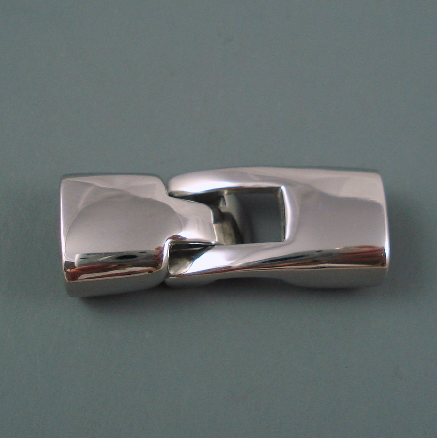 Stainless Steel Snap Lock Clasp Large Interlocking Clasp Etsy