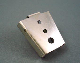 Bolo Tie Slide, Up to 4MM Leather Spring Type Back for Bolo Tie. Gold, Copper or Silver