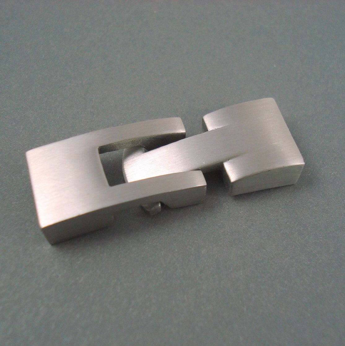 Stainless Steel Snap Lock Clasp Large Interlocking Clasp Etsy UK