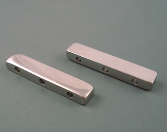 Stainless Steel Spacer Bar, Two 30MM x 6 X 3MM Stainless Steel Three Hole Spacer Bars (30MMSSSB)