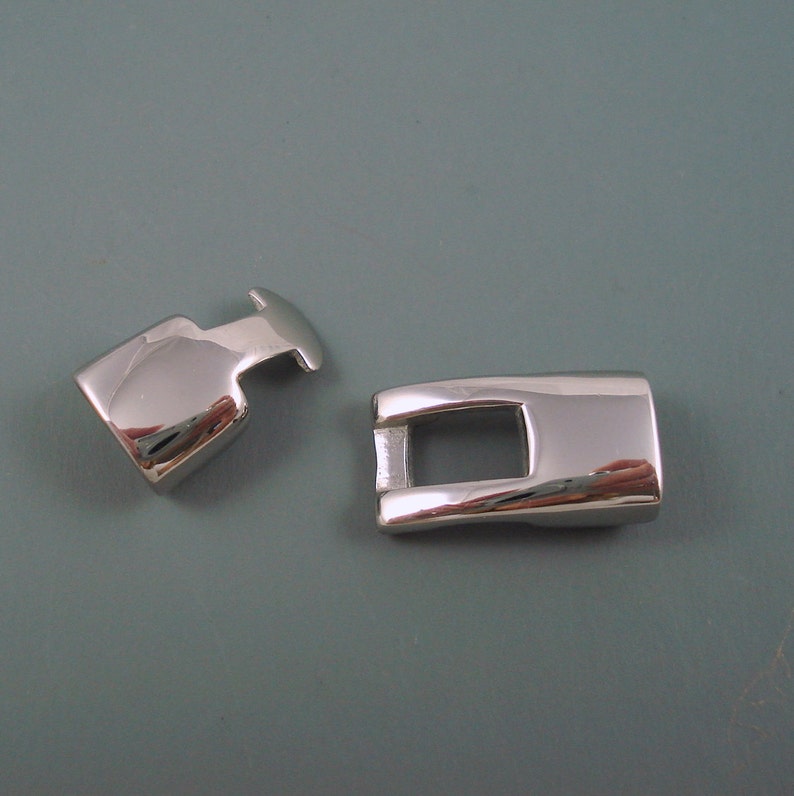 Stainless Steel Snap Lock Clasp Large Interlocking Clasp Etsy