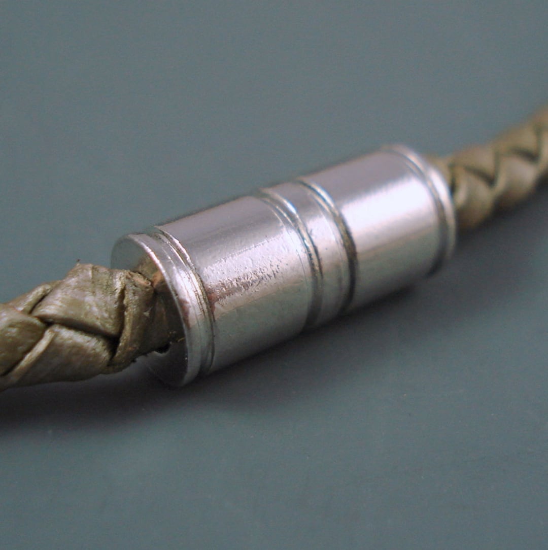 Clasp, TWO Sets 3.5MM Tube Clasp for Leather or Cord,