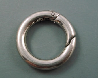 Stainless Steel Clasp, 304 Stainless Steel Key Clasp, Donut Clasp, 20 x 3.5mm Ring Clasp (Donut)