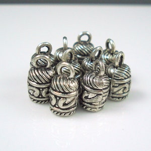 End Cap, TEN Pieces, 4.5MM Ornate Cap for Leather or Cord, 5mm Cap CAP45-02 image 1