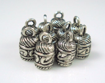 End Cap, TEN Pieces, 4.5MM Ornate Cap for Leather or Cord, 5mm Cap (CAP45-02)