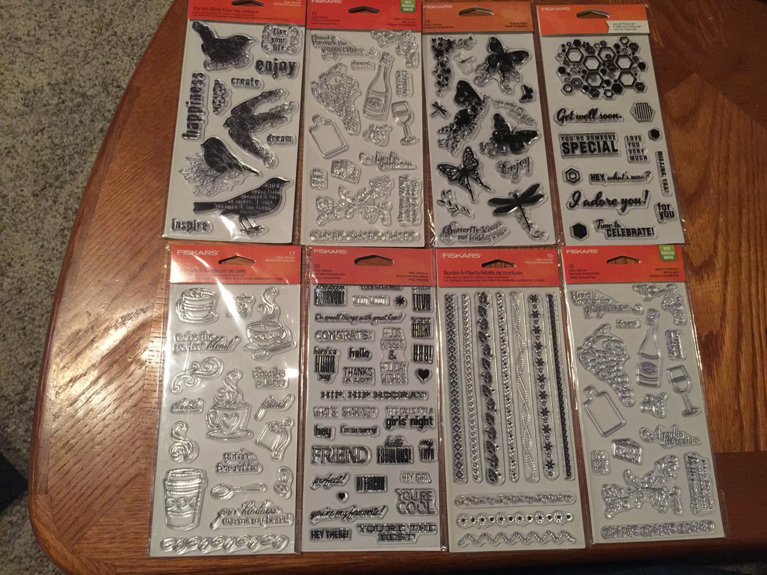 Clear Stamps by Fiskars for all your projects. Etsy
