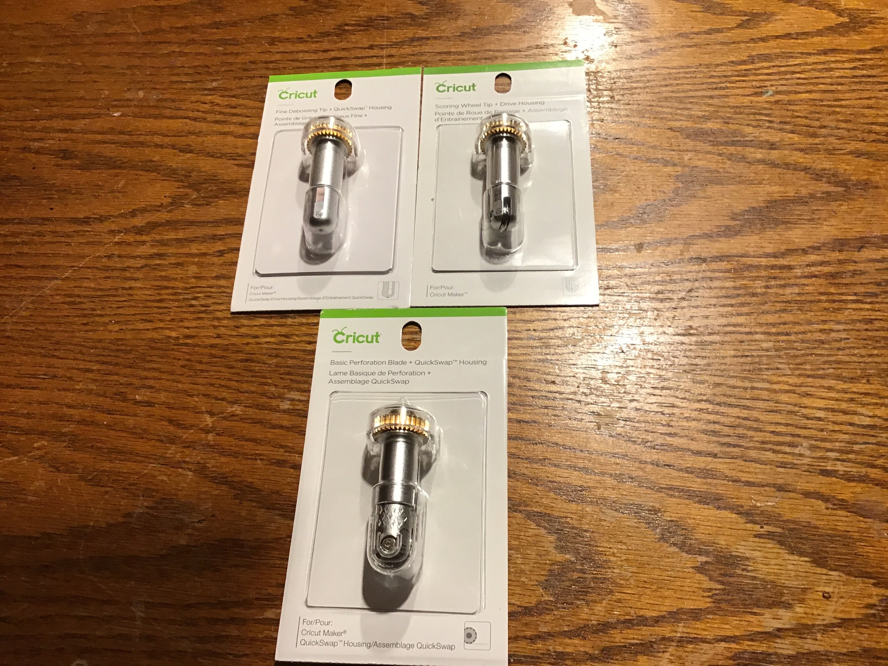 Fine Debossing Tip All With QuickSwap Housings Scoring Wheel Tip Cricut Accessories- Basic Perforation Blade