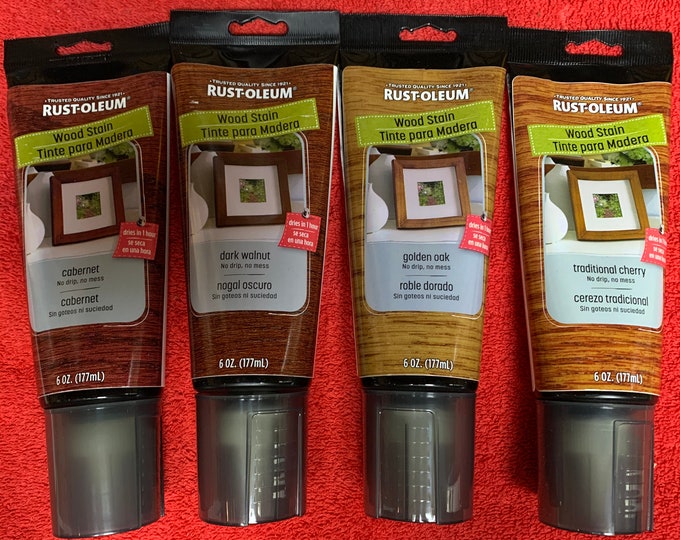 Rustoleum Wood Stain 4 Tubes 6oz Size Etsy