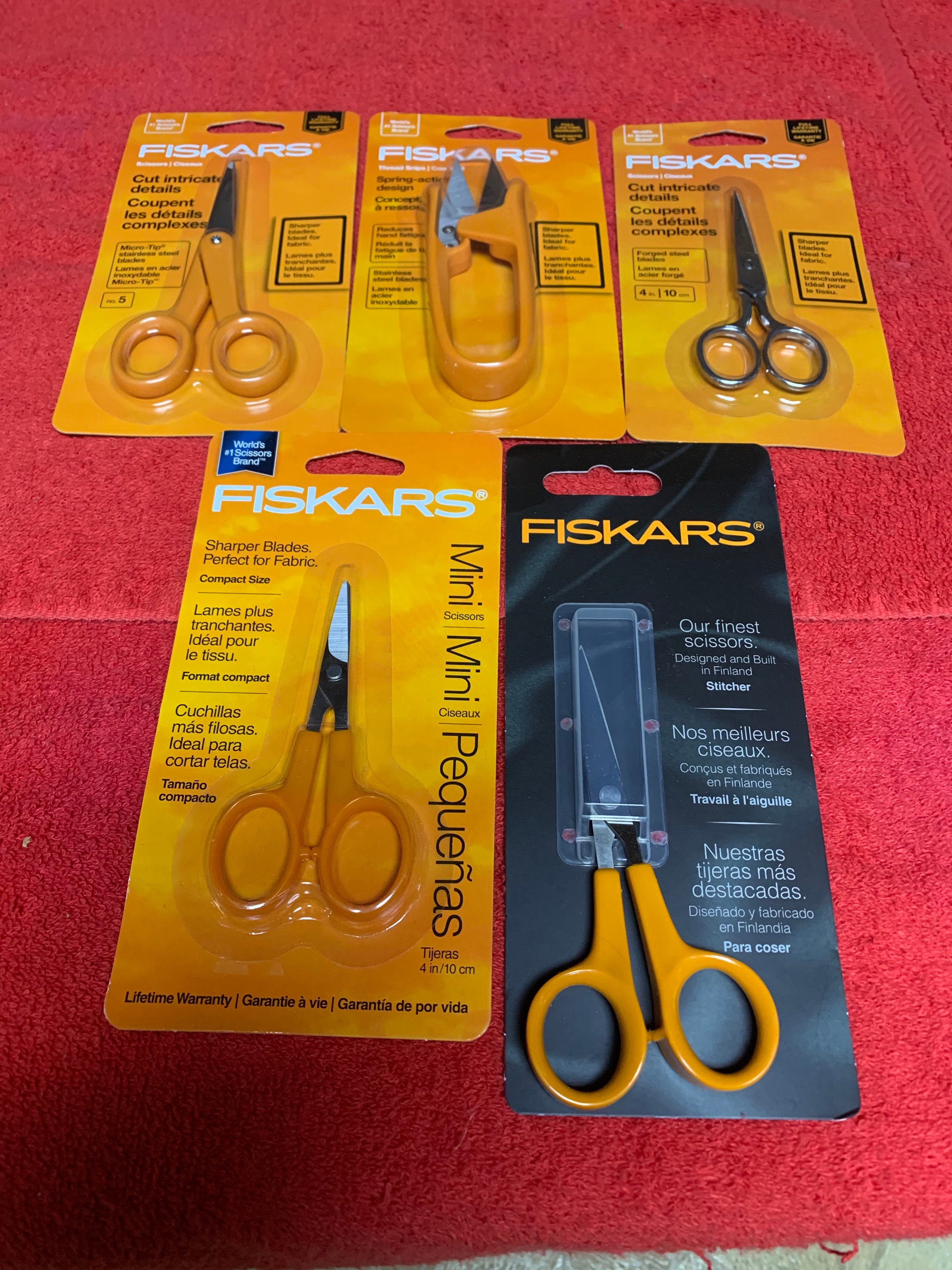 Fiskars Scissors 5 Pair Various Types Etsy