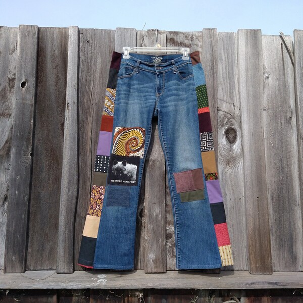 Patchwork Jeans - Etsy