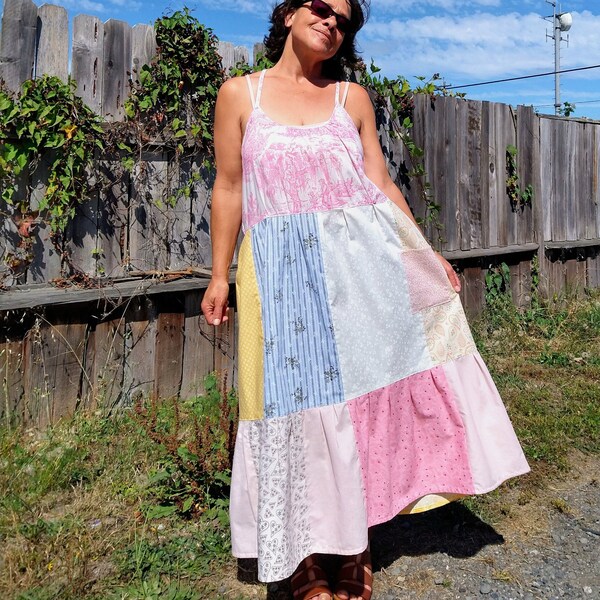 Patchwork Dress - Etsy