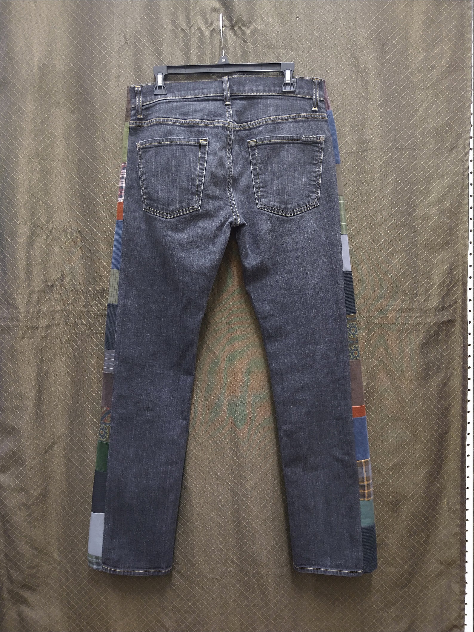 BLACK PATCHWORK JEANS Hippie Pants Hippie Clothes Mens Jeans Etsy