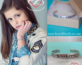Cuff Bracelet, Childrens Jewelry, Personalized Bracelet, Girls Cuff Bracelet, Name Bracelet, Personalized Gift, Child Bracelet, Stamped Cuff