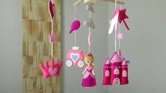 Cinderella Mobile Disney Baby Crib Mobile Felt Cinderella Etsy