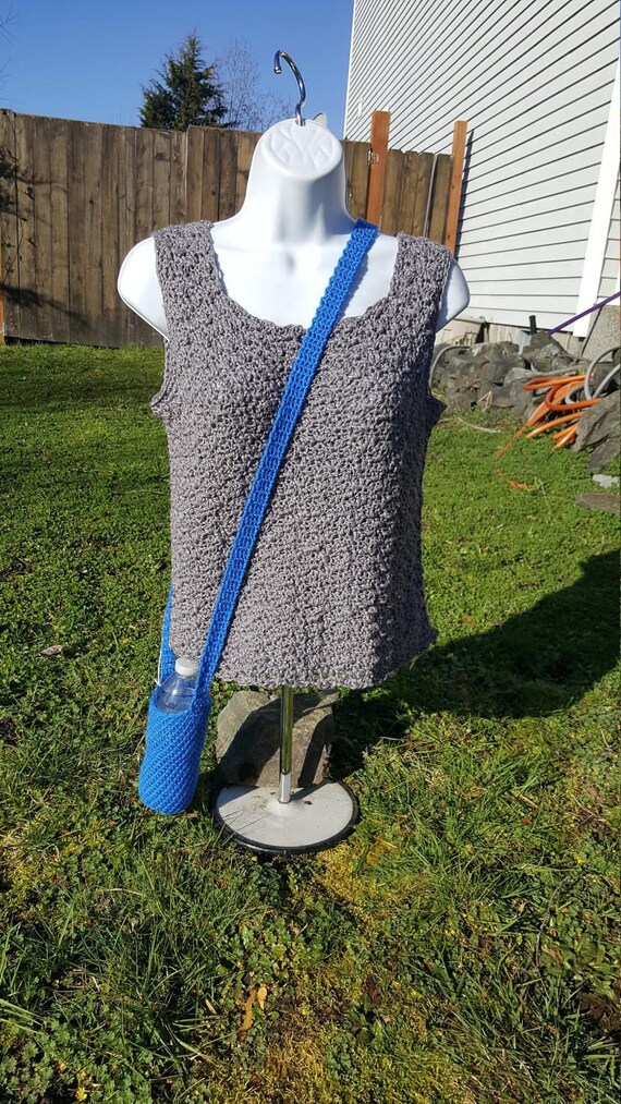 over the shoulder water bottle holder bottle holder hiking Etsy
