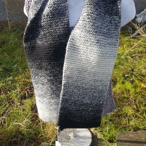 Super soft knit scarf, FREE SHIPPING winter wear, holiday gift, woman scarf, scarves and wraps cream/black