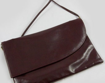 Vintage Cabrelli Shoulder Bag, Wine Coloured Shoulder/Clutch Bag