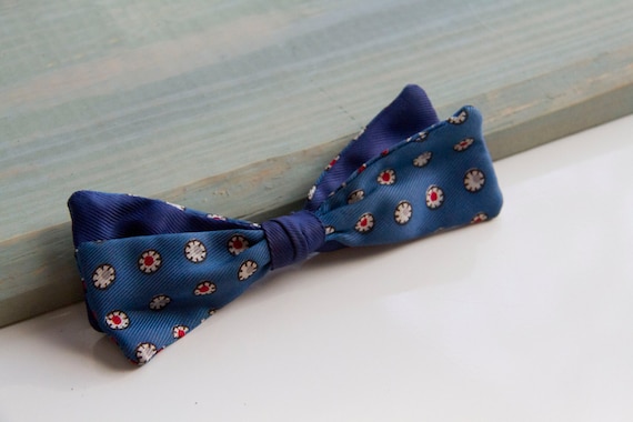 Sherman Bow tie, 50's bow tie , Red white and blue