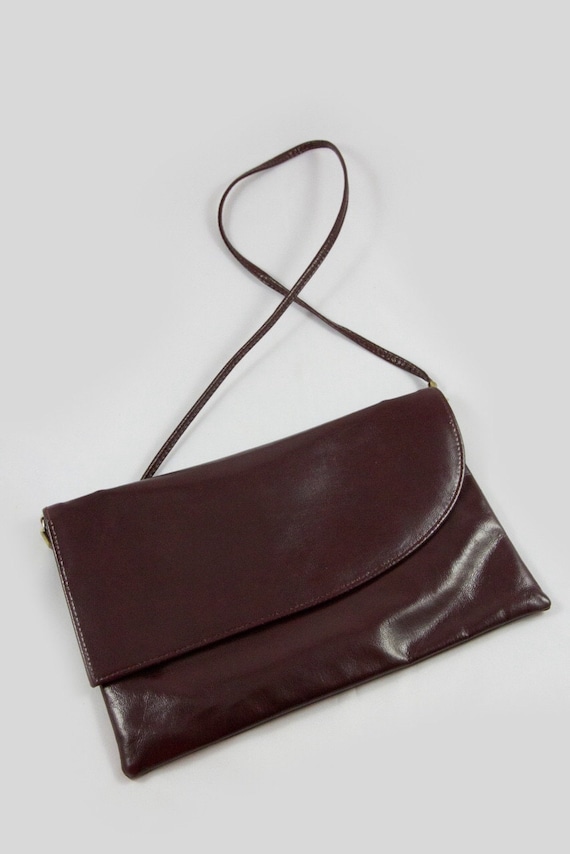 Vintage Cabrelli Shoulder Bag Wine Coloured Shoulder clutch Bag Etsy