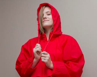 The EDDIE BAUER X PENDLETON Vintage 80s Outerwear Wool Lined Anorak Red Cozy Coat Winter Unisex Southwestern Striped Wool Felt Lining Hooded Etsy
