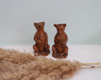 Bear salt and pepper set, Durwood, John Walter and sons Ltd, made in Canada, Bear Cubs