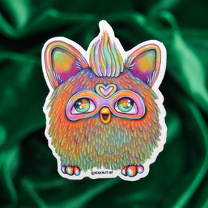 Furby Sticker / 90s sticker / Nostalgia / Journal Stickers / Water Bottle Stickers / Weird Stickers / Vinyl Sticker / Early 2000&#39;s / Y2k