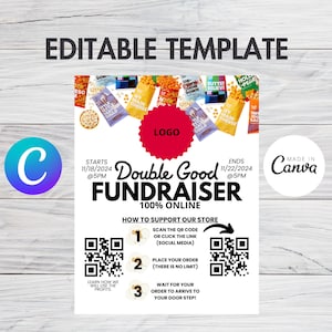 2024 Double Good Fundraiser Template Flyer