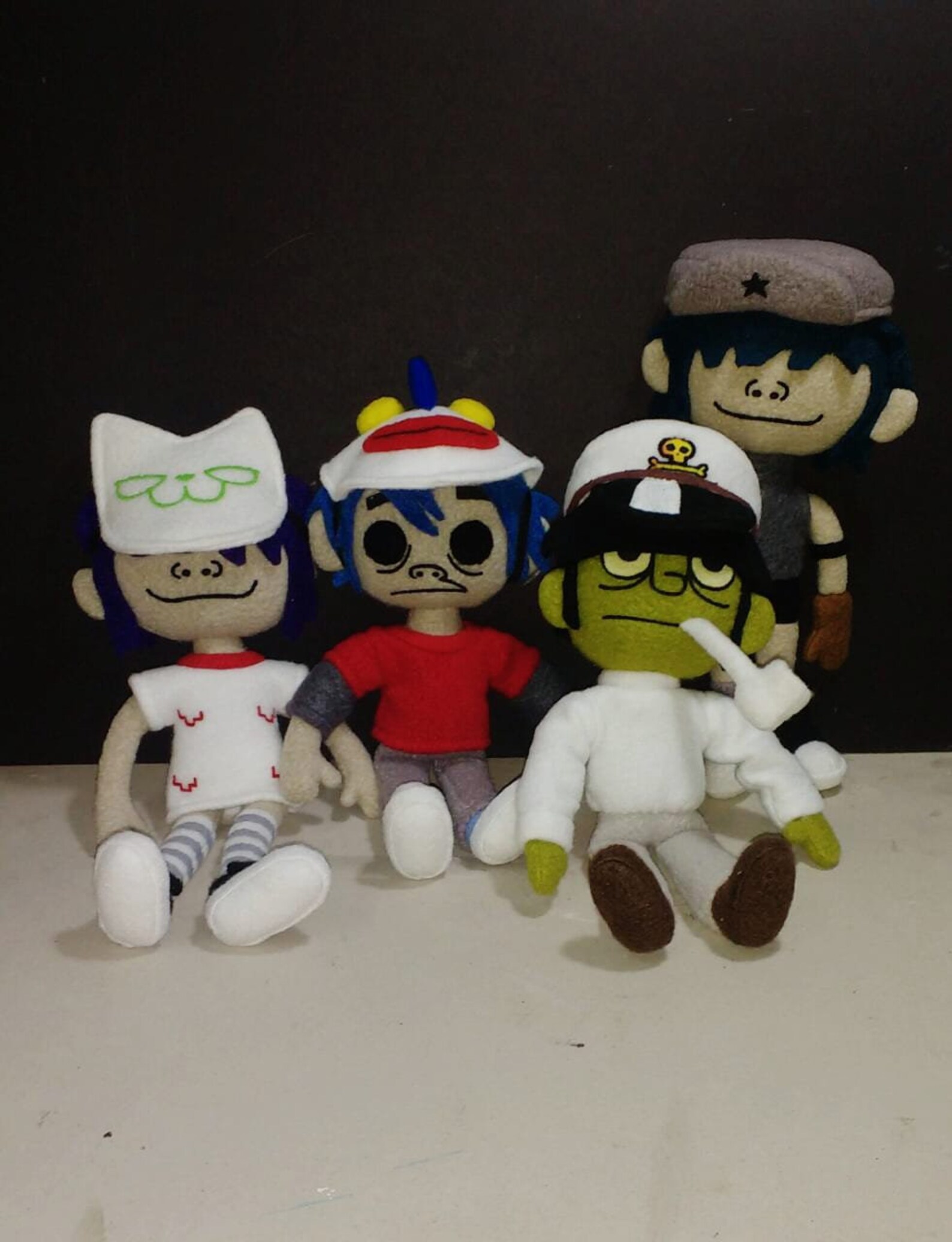 Gorillaz band plush toys 2 pcs 2D Noodle Murdoc Russel Etsy