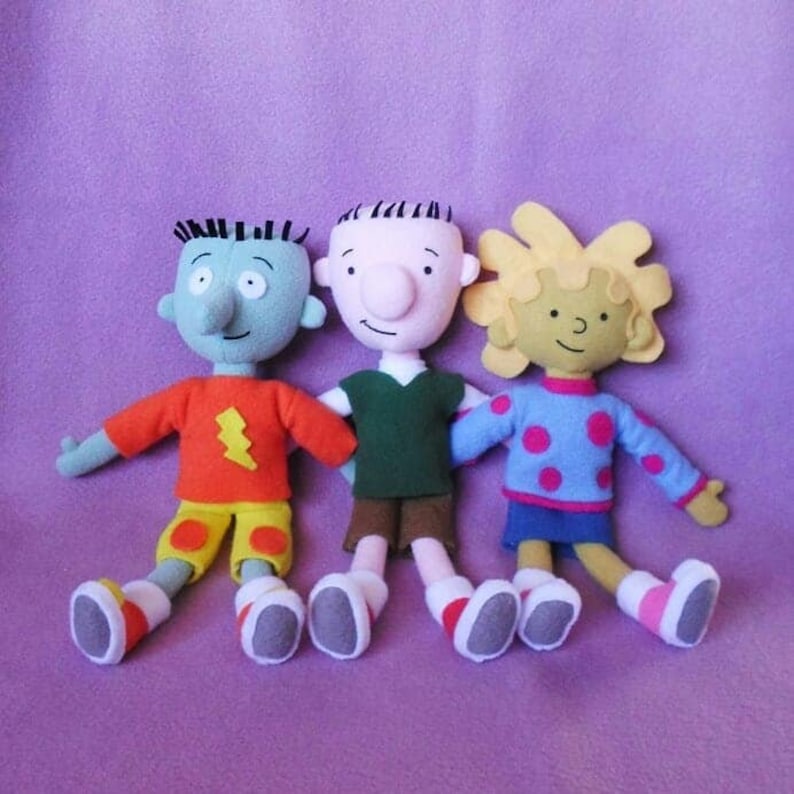Doug Funnie Patti Skeeter and Porkchop Plush Toys Etsy