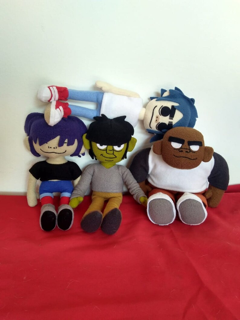 Gorillaz band plush toys 2 pcs 2D Noodle Murdoc Russel Etsy