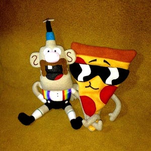 Peluches de Tío Abuelo, Peluche de Pizza Steve, Muñecos de peluche del Sr. Gus, Peluches de Cartoon Network, Regalo hecho a mano para fans, Lindo artículo de colección