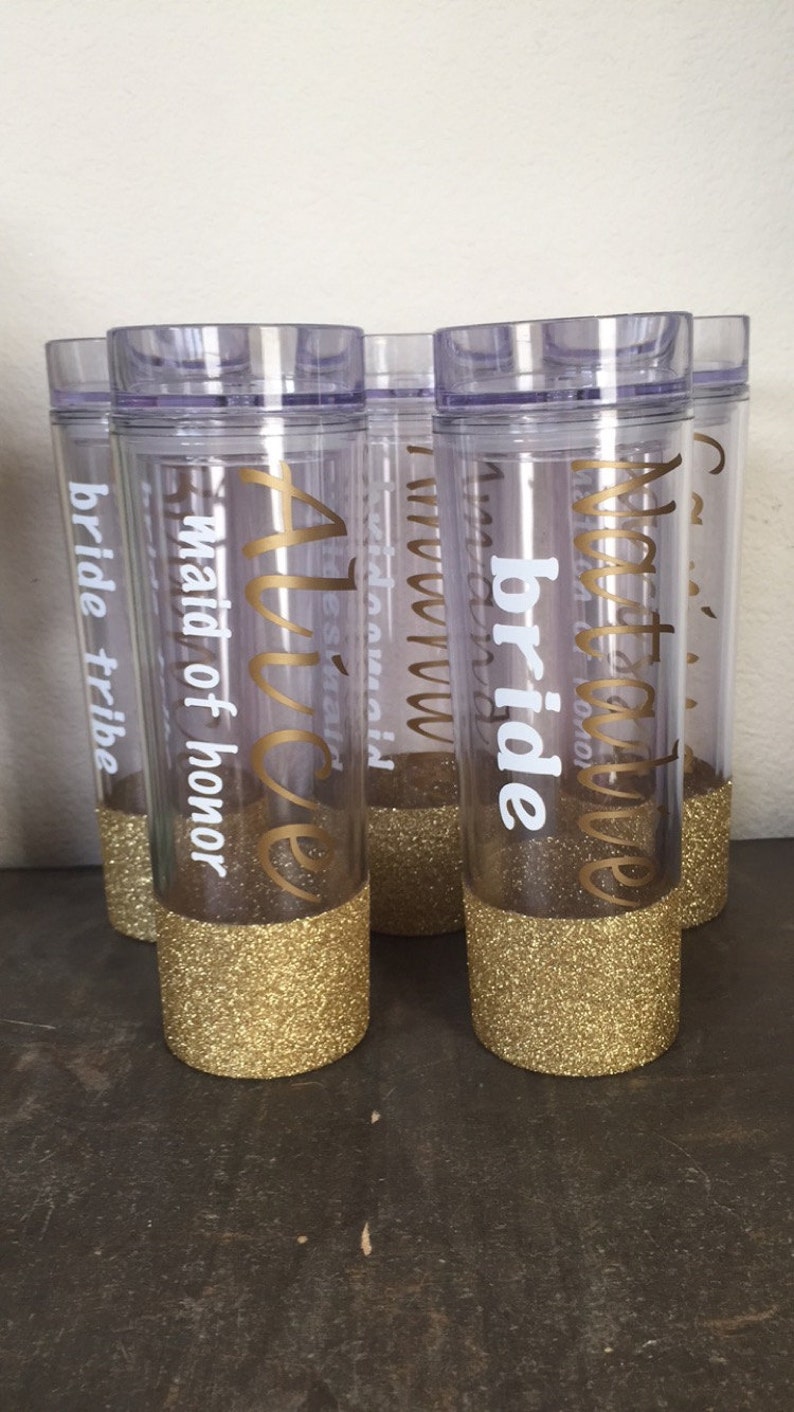 Bridesmaid Tumbler/ Custom Tumbler/ Bachelorette Cups/ Etsy