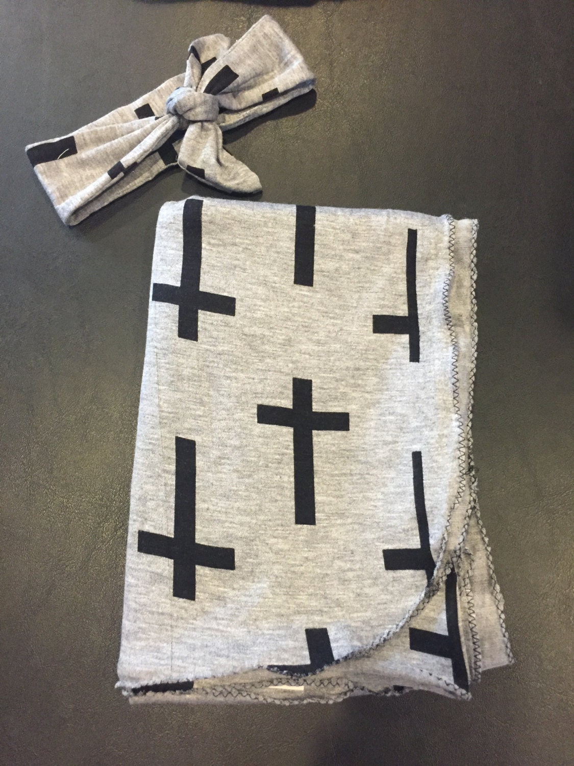 Baby Swaddle/ Baby Headband/ little girl swaddle/ custom Etsy