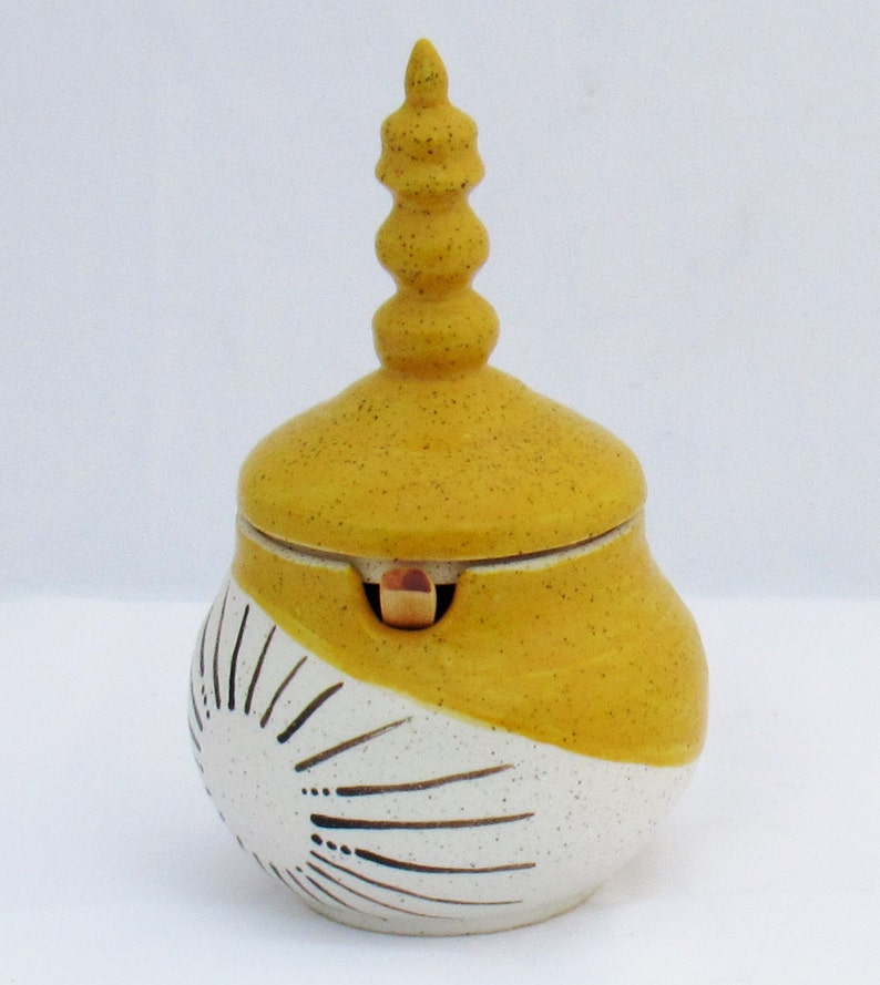 Handmade Ceramic Sugar Bowl or Salt Cellar image 3