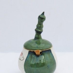 Handmade Ceramic Sugar Bowl or Salt Cellar image 8