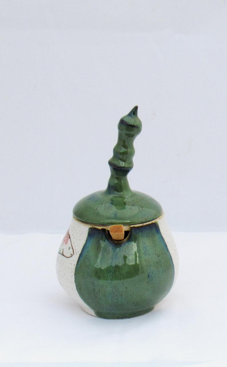 Handmade Ceramic Sugar Bowl or Salt Cellar image 8