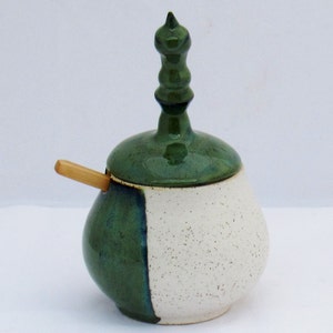 Handmade Ceramic Sugar Bowl or Salt Cellar image 7