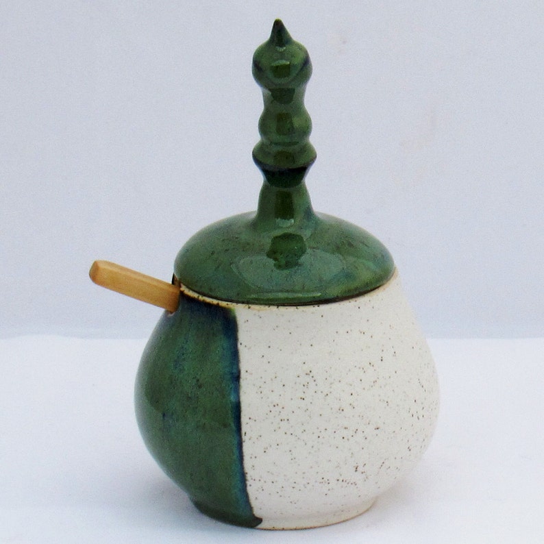 Handmade Ceramic Sugar Bowl or Salt Cellar image 7