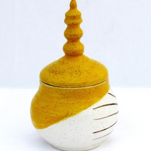 Handmade Ceramic Sugar Bowl or Salt Cellar image 4