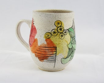 Sketchy Rainbow Handmade Ceramic Mug